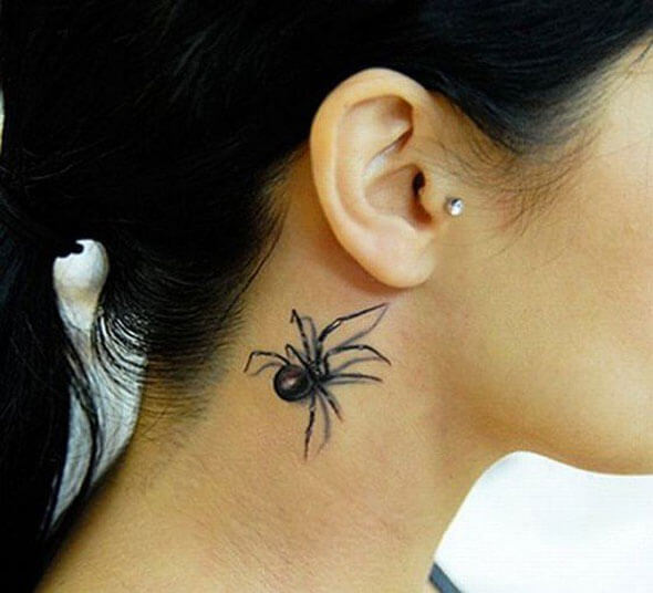 tatoo araña halloween