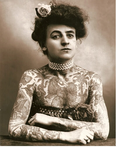 Maud-Stevens-Wagner-primera-mujer-tatuajes-1911