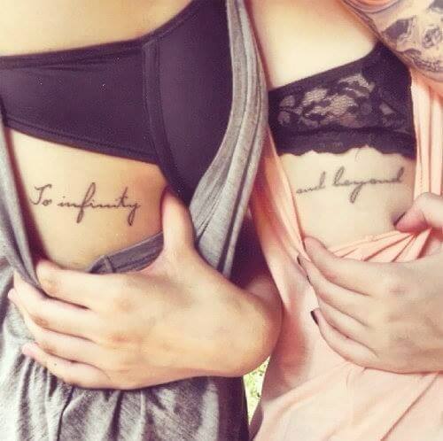Tatuaje frase hermanas