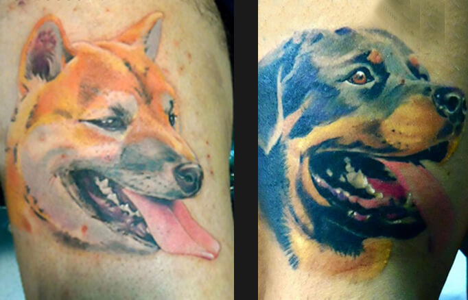 Los tatuajes de perros