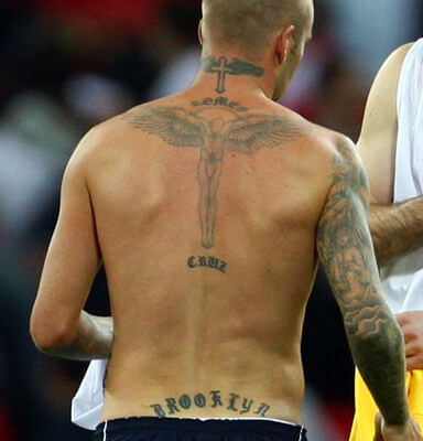 Beckham Angel Tattoo