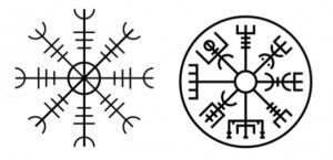 tatuajes runas vikingas - Ægishjálmr tattoo, vegvisir tattoo