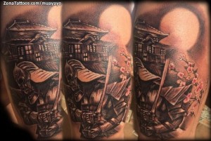 Tatuajes de guerreros Samurai