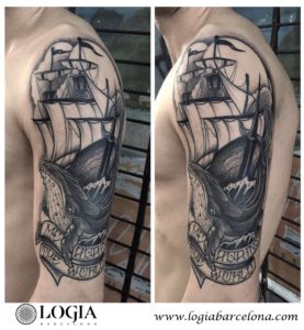 tatuaje de barcos