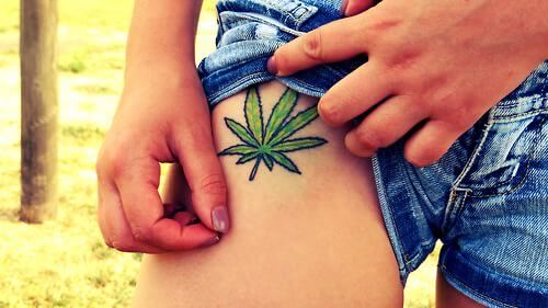 Tatuajes de la marihuana