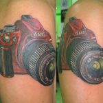 Tatuajes de cámaras de fotos