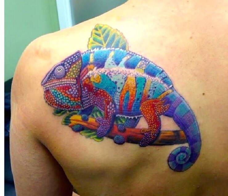 Tatuajes de camaleones pequeños