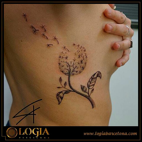 Tatuajes de diente de león y sus numerosos significados | Tatuajes Logia  Barcelona