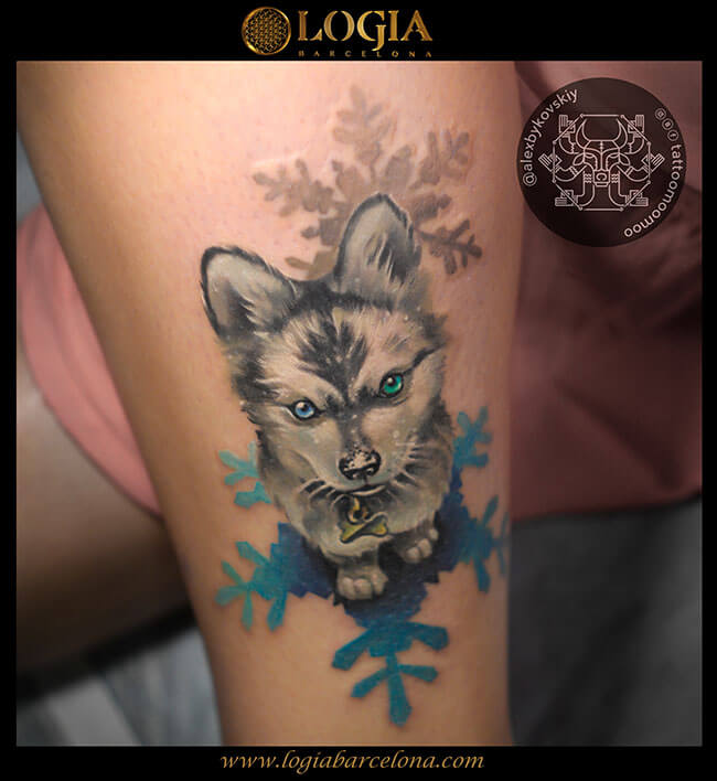 tatuaje-brazo-perro-logia-barcelona-alex
