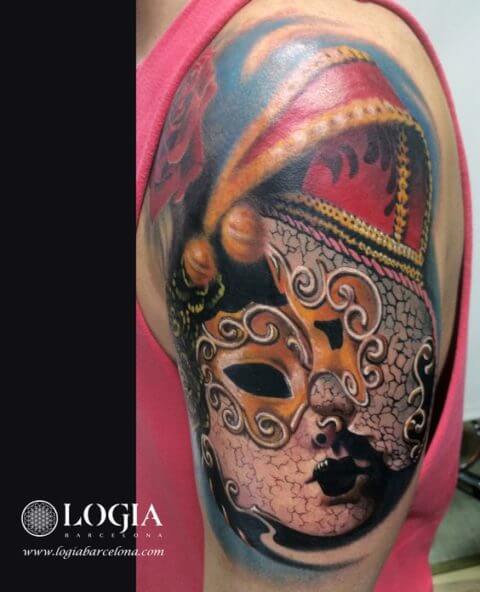 mil y máscaras de colores | Tatuajes Logia Barcelona
