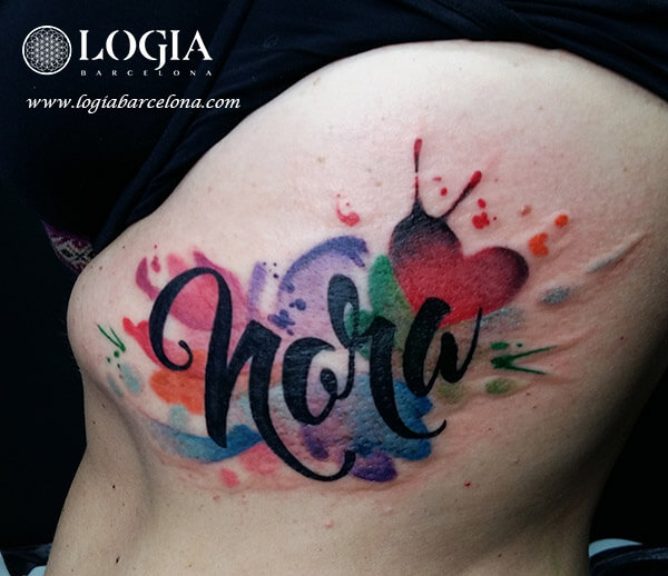 tatuaje lettering logia 