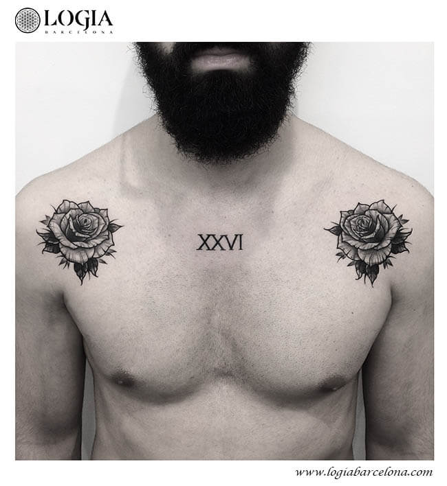 tatuaje de rosas para hombres