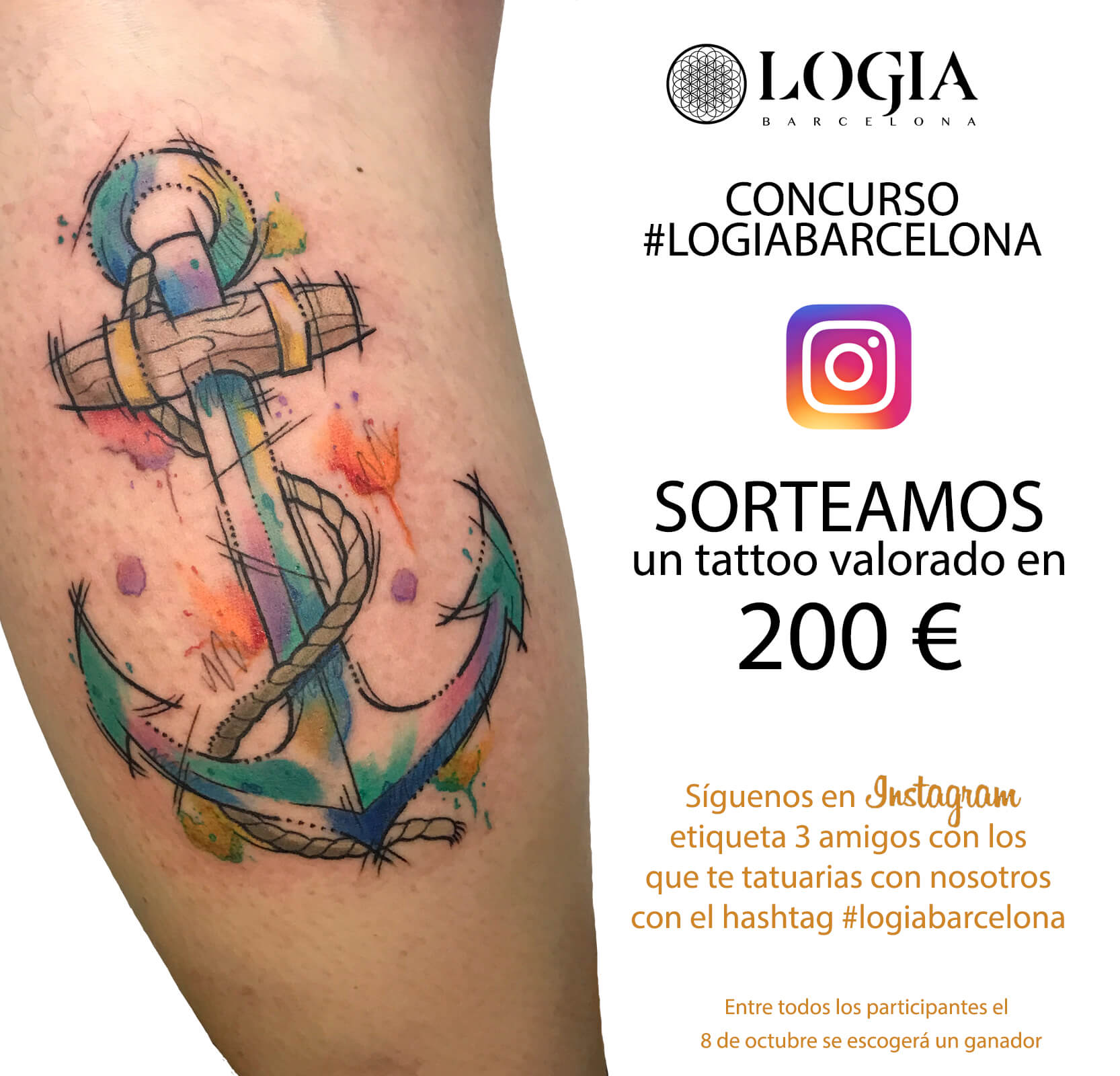 ¡Concurso Logia Barcelona! Sorteamos un tatuaje en Instagram