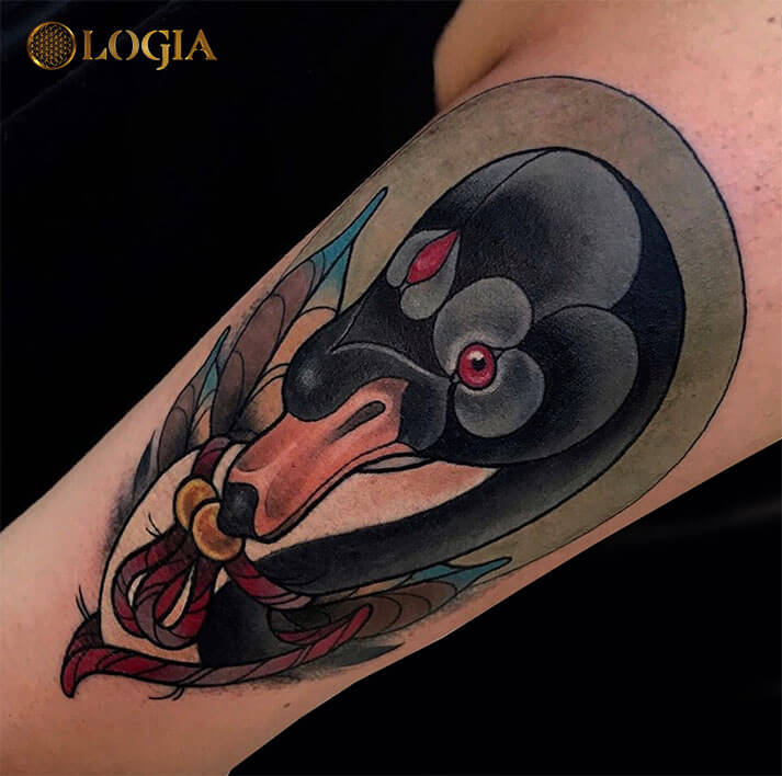 tatuaje antebrazo pato logia barcelona egidio aldo