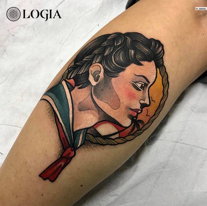 tatuaje antebrazo retrato logia barcelona egidio aldo