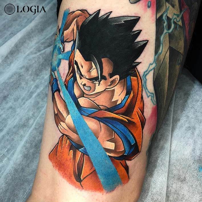 tatuaje gohan antebrazo salamone