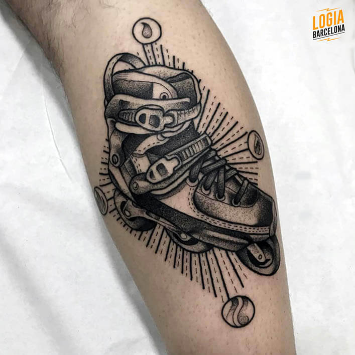 tatuaje antebrazo patin julio herrero