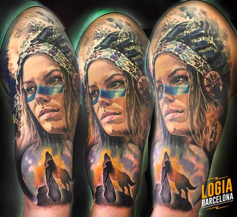 Tatuajes Indios, tattoos de indios americanos | Logia Tattoo Barcelona