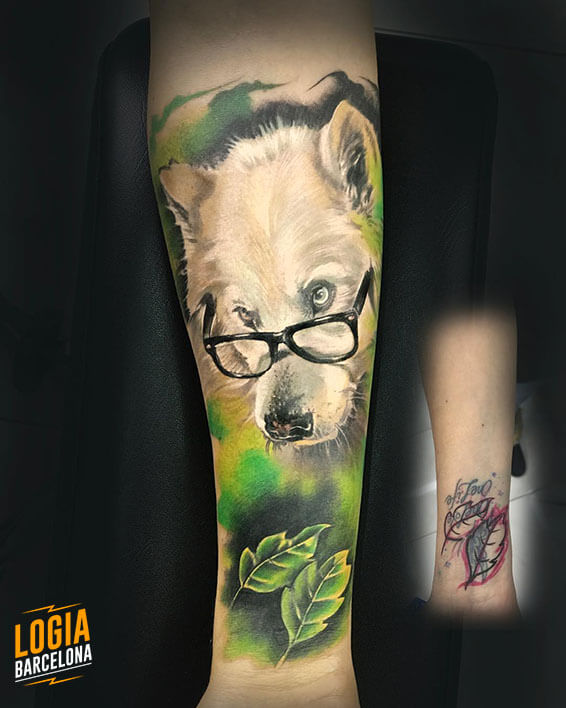 lobo tatuaje