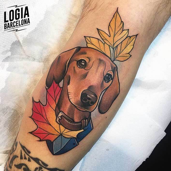 tatuaje perro Nastia Logia Barcelona