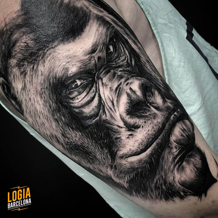Tatuaje gorila