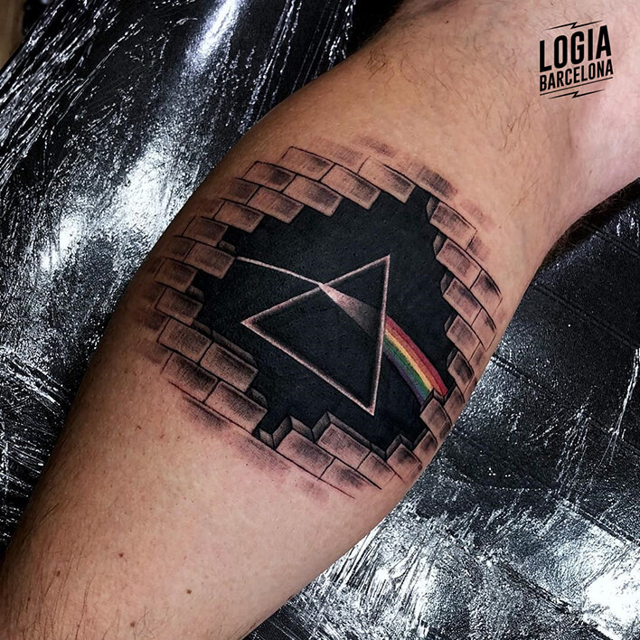 Tatuaje musical Pink Floyd Logia Barcelona Javier Jas