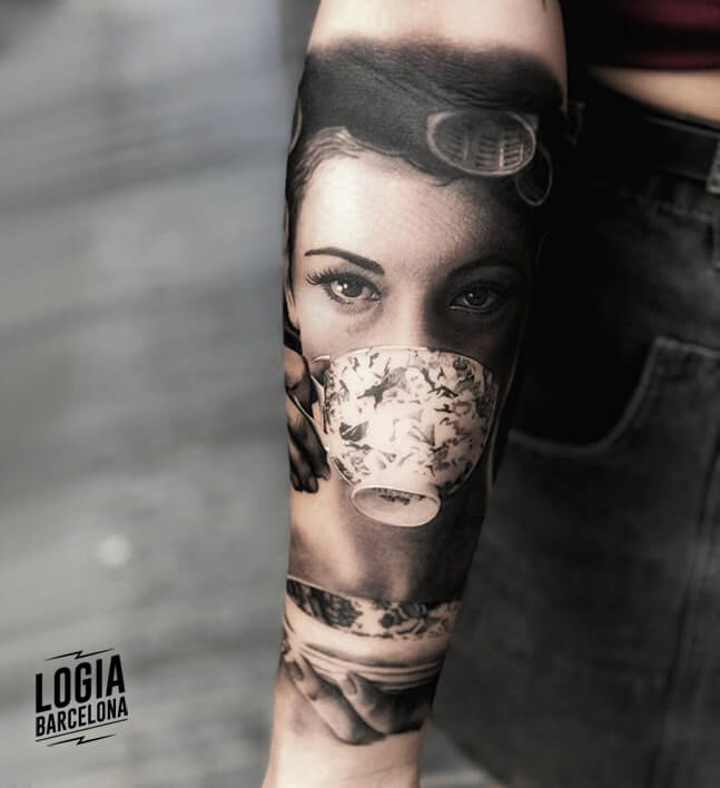 Tattoos of faces of women | Logia Tattoo Barcelona