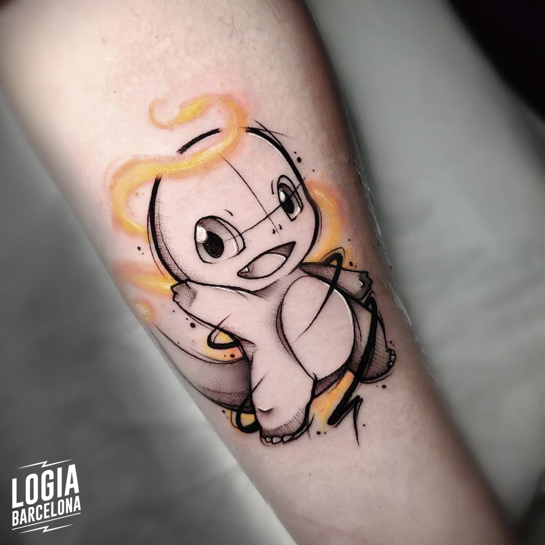 tatuaje de pokemon Yeik Logia Barcelona
