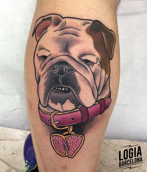 tatuaje_bulldog_pierna_yer_tattoo_logia_barcelona