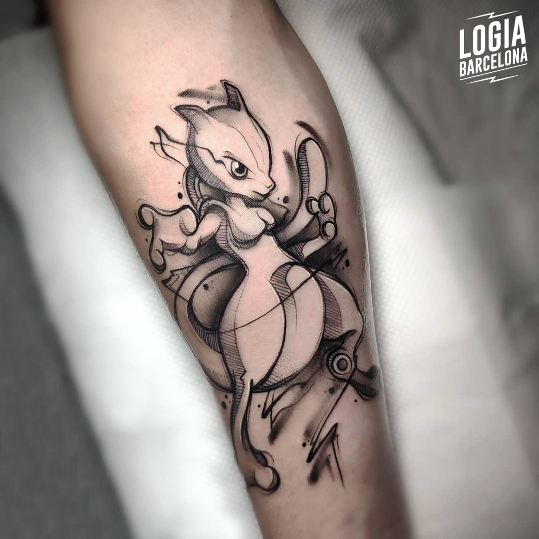 tatuaje sketch pokemon Logia Barcelona Yeik