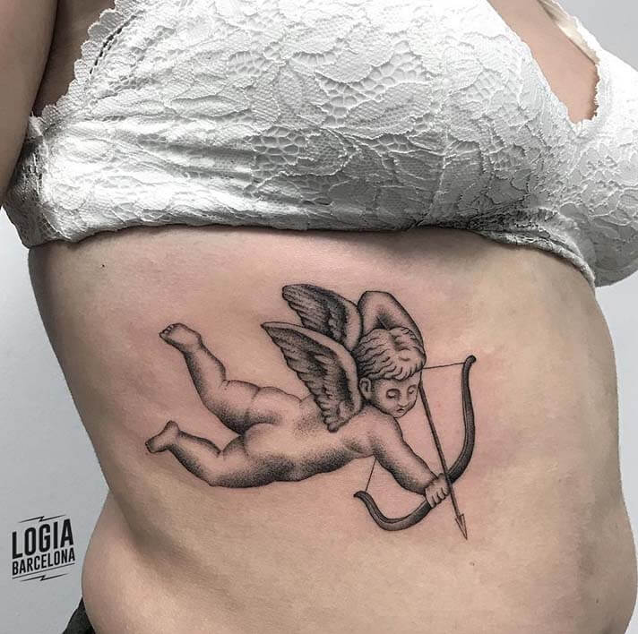 Tatuaje angel pequeño