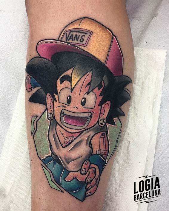 Tatuajes de Goku | Logia Tattoo Barcelona