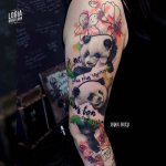 Tatuaje de oso panda