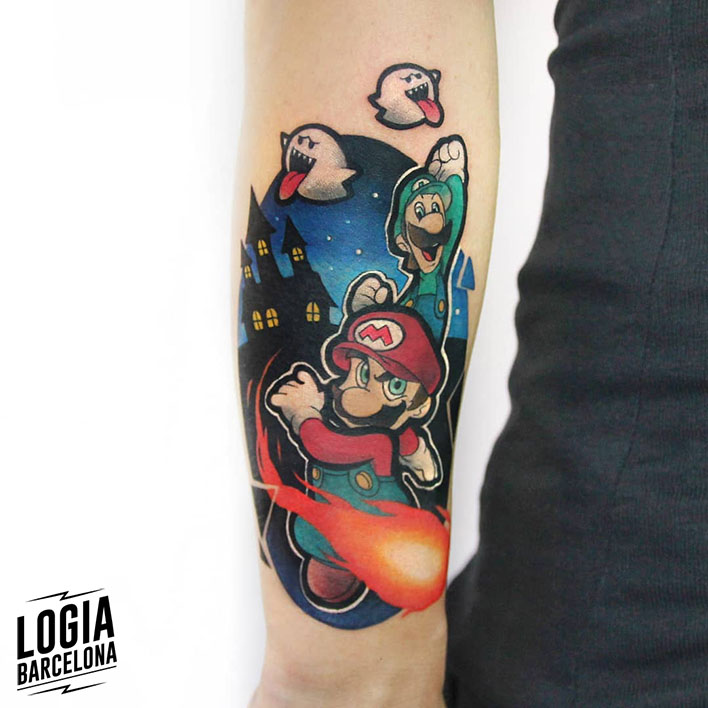 Tatuajes Mario Bros
