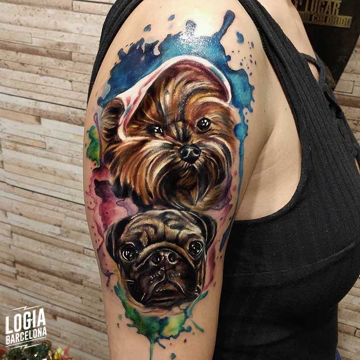 tatuaje de perros Vinni Mattos Logia Barcelona