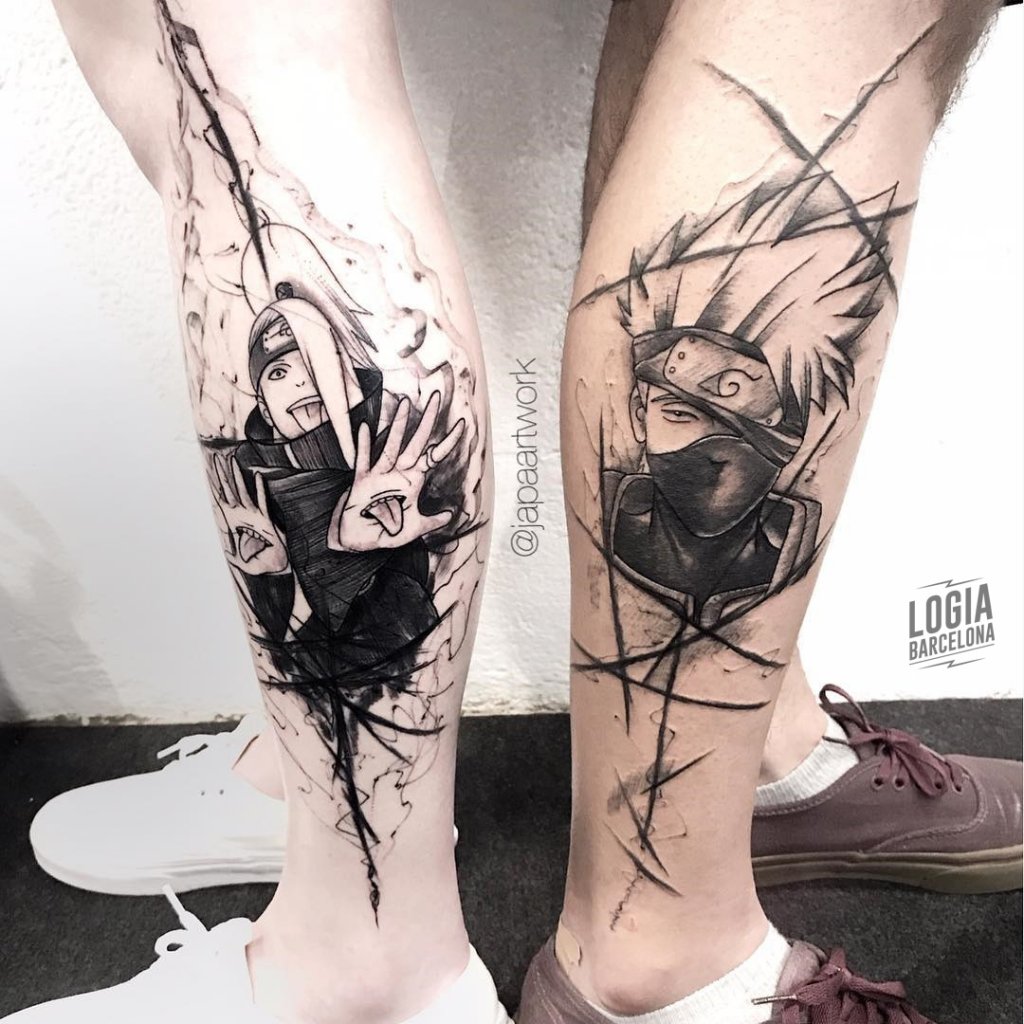 Tatuajes para parejas Naruto Sketch Logia Barcelona Japaart