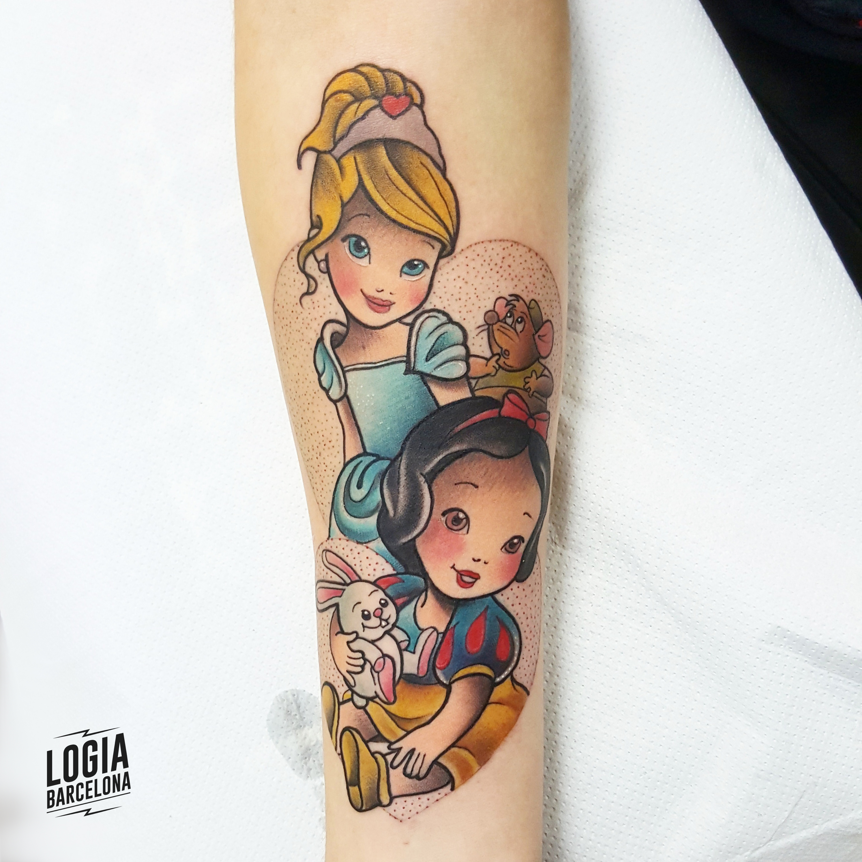 tatuaje de princesas disney - Logia Barcelona