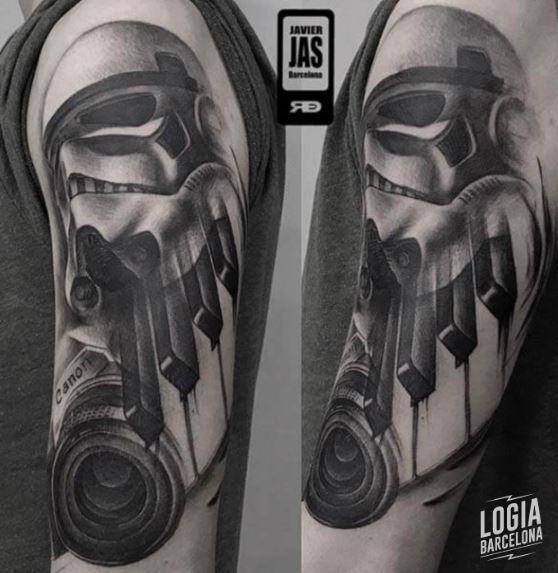 Star Wars Tattoo - Tatuaje stormtrooper piano - Logia Barcelona Javier Jas