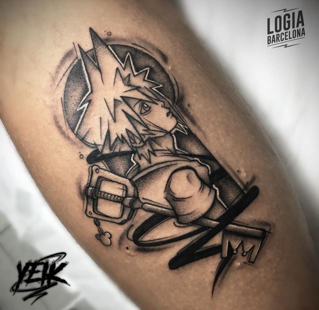 Tatuaje videojuegos Kingdom Hearts Sora - Logia Barcelona Yeik