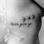 Never Give Up Tatuaje