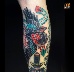 Tatuaje japones ave fenix Logia Barcelona