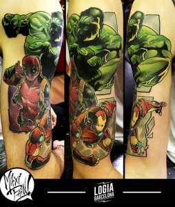tatuaje-marvel-brazo-logia-barcelona-maxi-pain 