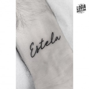 Letras walk in tattoo - Logia Barcelona