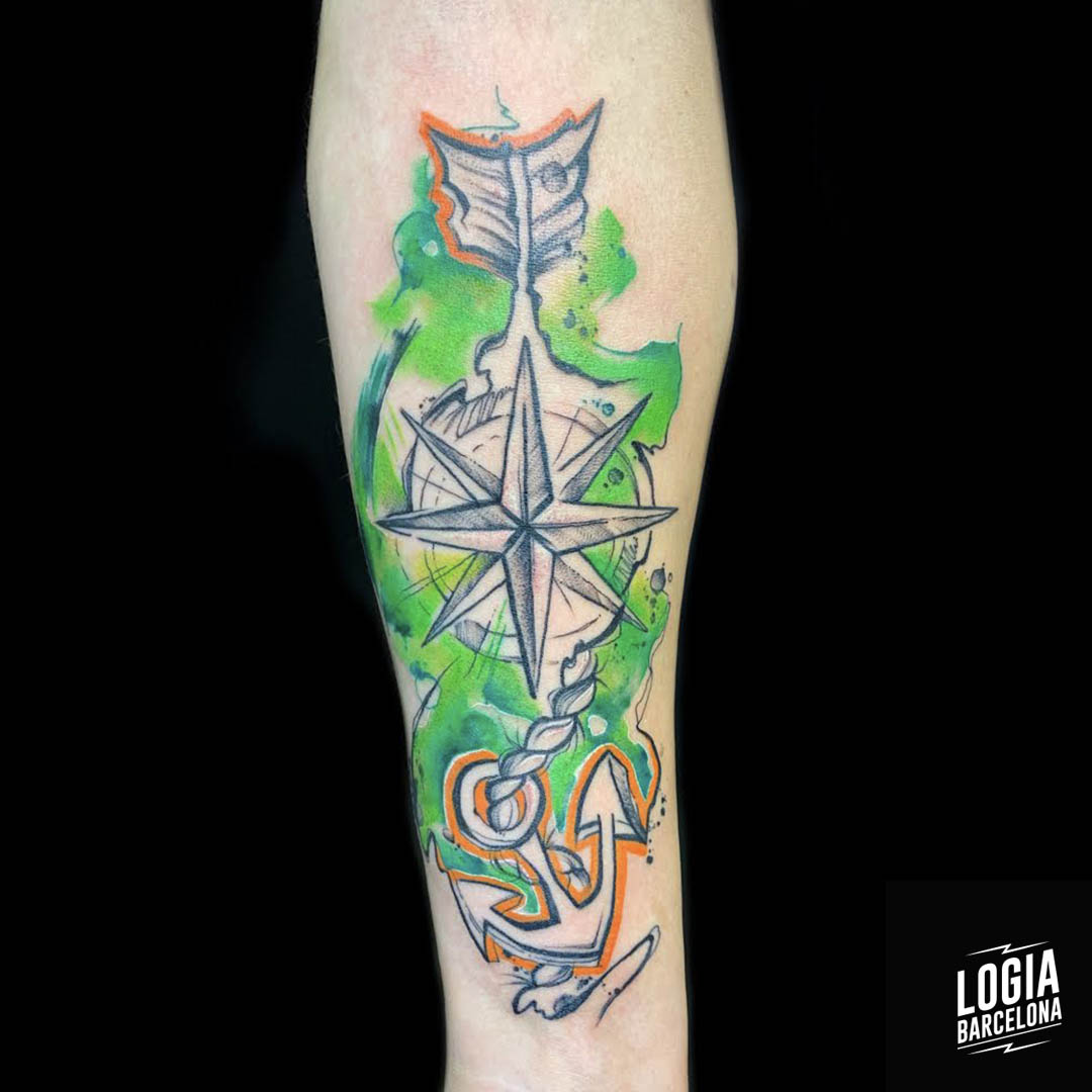 tatuaje_brazo_rosa_vientos_logiabarcelona_kathycaboom