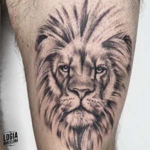 tatuaje_pierna_leon_logiabarcelona_mar