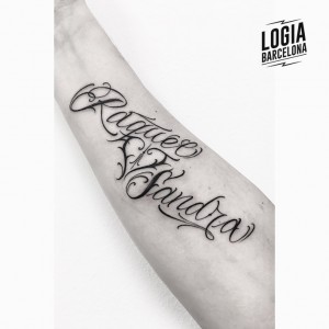 tatuaje-antebrazo-lettering-moskid-logia-barcelona