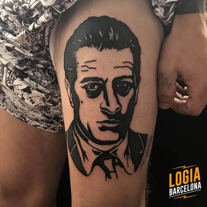 tattoo Robert de Niro goodfella tatuador Parne Logia Barcelona