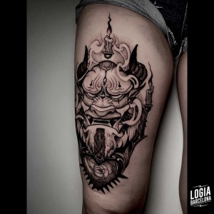 tatuaje_muslo_bestia_logiabarcelona_sulsu